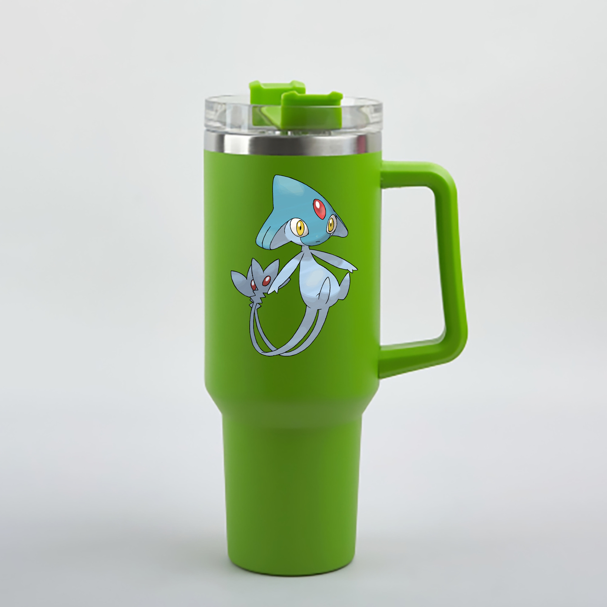（画像用） ポケットモンスター Pokémon 1200mL車用タンブラー - クリスタルステッカー（プラスチックストロー付き）